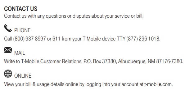 Where Can I Find Information About T-Mobile Customer Support At 1-800-937-8997?