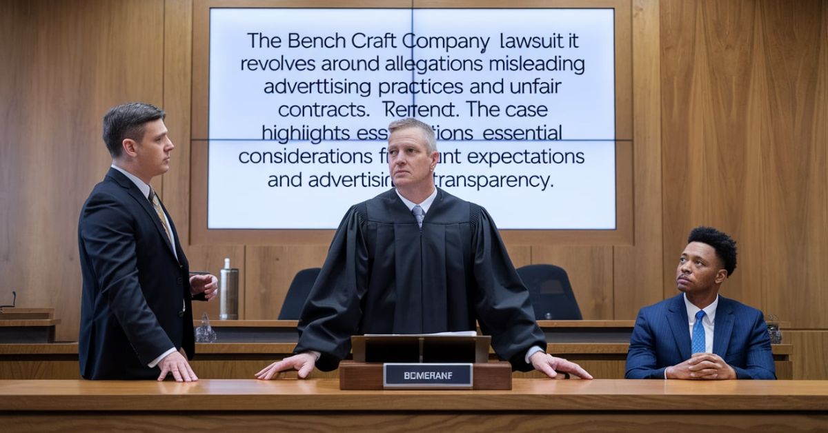 Bench craft company lawsuit