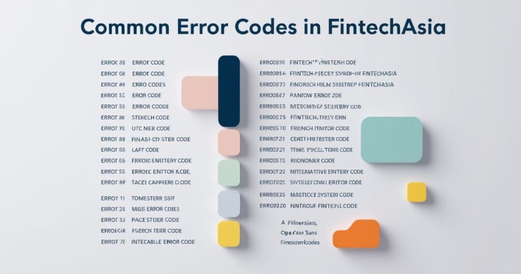 Types of Error Code FintechAsia – Different Forms!